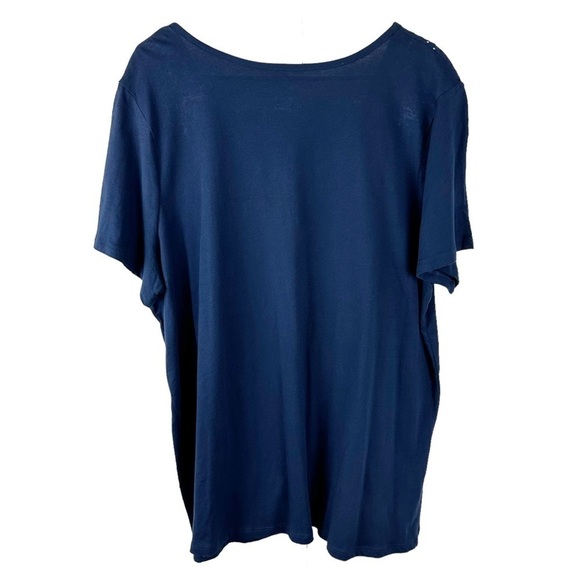 Croft & Barrow Intimates Butterfly Blue Pullover Top Size 2X - Picture 2 of 7